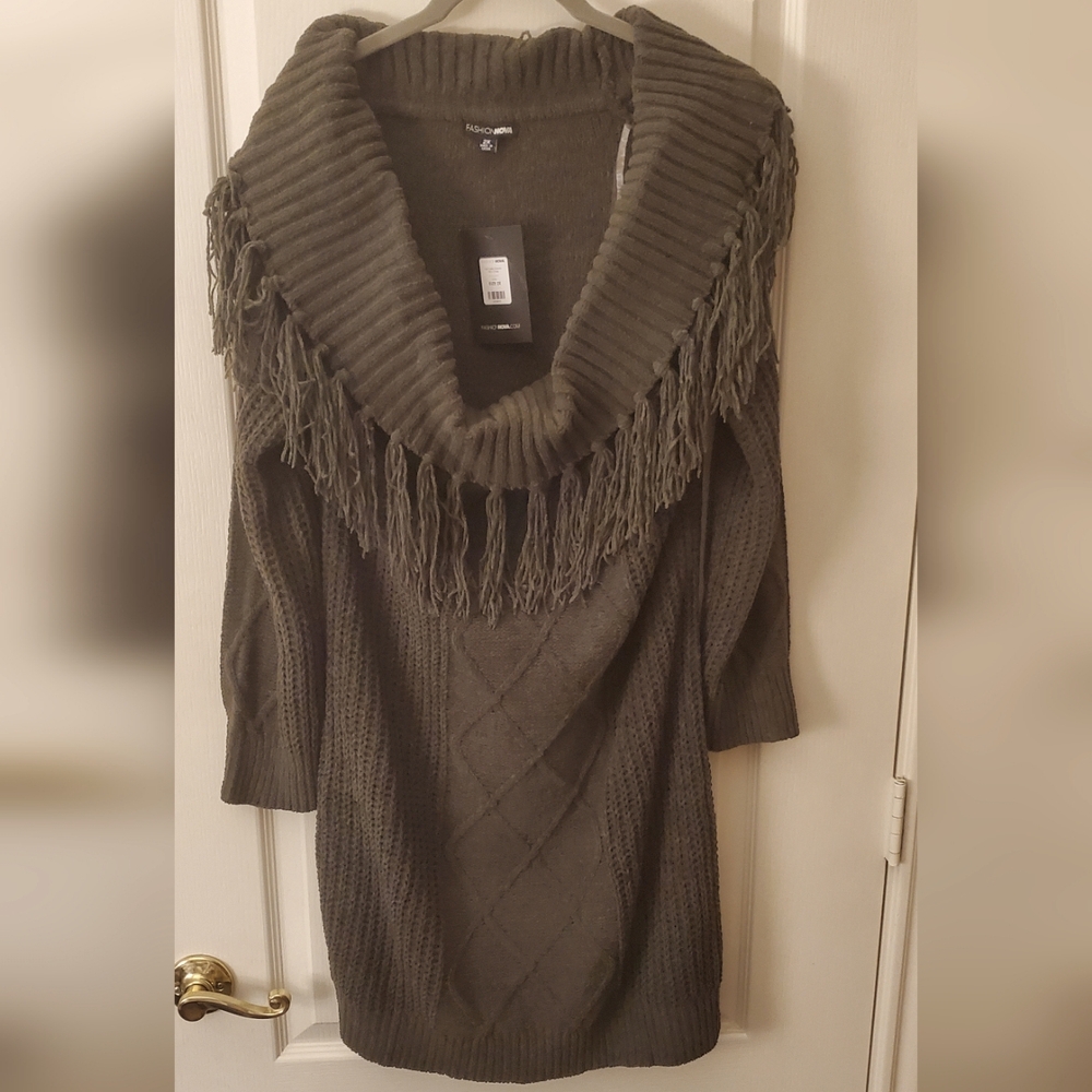 FALL FEELS Sweater Mini Dress
